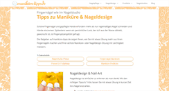 Desktop Screenshot of manikuere-tipps.de